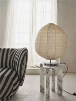 Billede af Ferm Living Taula Side Table H: 45 cm - White/Charcoal 