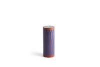 Billede af HAY Column Candle Medium H: 20 cm - Brown and blue