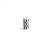 Billede af HAY Column Candle Small H: 15 cm - Off-white, brown, black and blue