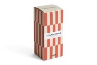 Billede af HAY Column Candle Small H: 15 cm - Off-white and red