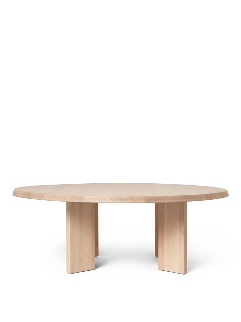 Billede af Ferm Living Tarn Coffee Table Ø: 108,1 cm - White Oiled Beech 