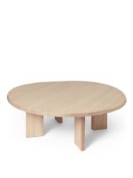Billede af Ferm Living Tarn Coffee Table Ø: 108,1 cm - White Oiled Beech 