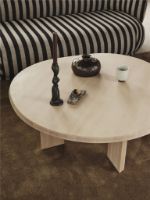 Billede af Ferm Living Tarn Coffee Table Ø: 108,1 cm - White Oiled Beech 