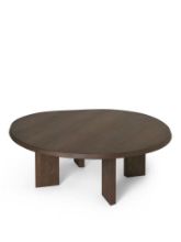 Billede af Ferm Living Tarn Coffee Table Ø: 108,1 cm - Dark Stained Beech 