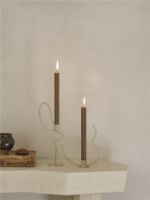 Billede af Ferm Living Valse Candle Holder H: 18,4 cm - Low - Cashmere