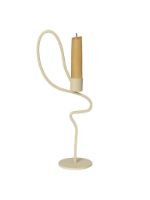 Billede af Ferm Living Valse Candle Holder H: 28 cm - High - Cashmere