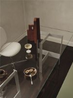 Billede af Ferm Living Lager Dining Table 90x200 cm - Glass/Aluminium