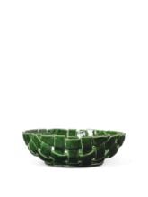 Billede af Ferm Living Plait Bowl Ø: 30 cm - Emerald Green