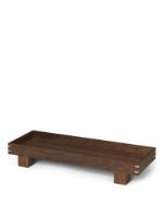 Billede af Ferm Living Bon Wooden Tray - X Small H: 6 cm - Smoked Oak