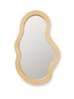 Billede af Ferm Living Pond Mirror - Medium H: 72,5 cm - Rattan - Natural