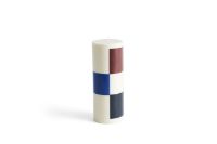 Billede af HAY Column Candle Large H: 25 cm - Off-white, Brown, Black and Blue