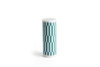 Billede af HAY Column Candle Large H: 25 cm - Light Gray & Green