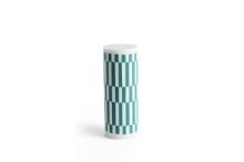 Billede af HAY Column Candle Large H: 25 cm - Light Gray & Green