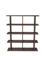 Billede af Ferm Living Kona Bookcase 2x4 H: 141 cm - Dark Stained