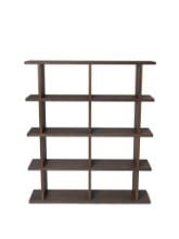 Billede af Ferm Living Kona Bookcase 2x4 H: 141 cm - Dark Stained