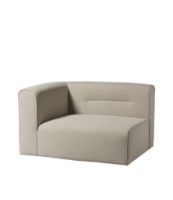 Billede af FDB Møbler L44 Venstre Sofa Modul 124x98 cm - Beige FORUDBESTIL: MIDT OKTOBER 2024