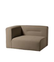 Billede af FDB Møbler L44 Venstre Sofa Modul 124x98 cm - Taupe FORUDBESTIL: MIDT OKTOBER 2024