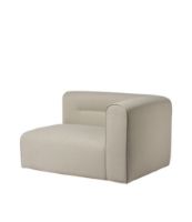 Billede af FDB Møbler L44 Højre Sofa Modul 124x98 cm - Beige FORUDBESTIL: MIDT OKTOBER 2024