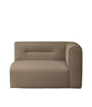 Billede af FDB Møbler L44 Højre Sofa Modul 124x98 cm - Taupe FORUDBESTIL: MIDT OKTOBER 2024