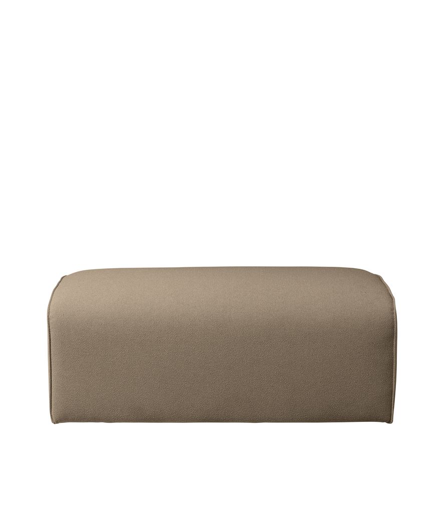 Billede af FDB Møbler L44 Puf modul 102x98 cm - Taupe FORUDBESTIL: MIDT OKTOBER 2024