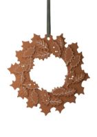 Billede af Kähler Gingerbread Julekrans Ø:18.5 cm  - Brun 