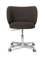 Billede af Ferm Living Rico Dining Chair H: 80 cm - Bouclé/Dark Brown