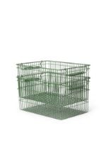 Billede af Ferm Living Cala Stackable Baskets 2 stk. - Verdant Green