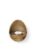 Billede af Ferm Living Agapé Wall Tealight Holder H: 12,6 cm - Brass Finish