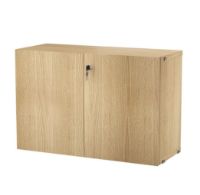 Billede af String Furniture Cabinet With Lock B: 78 cm - Oak