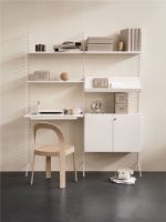 Billede af String Furniture Cabinet With Lock B: 78 cm - White