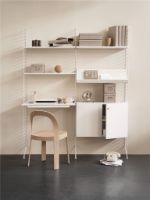 Billede af String Furniture Cabinet With Lock B: 78 cm - White