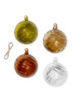 Billede af Ferm Living Twirl Ornaments L Set Of 4 Ø: 10 cm - Multi 