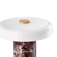 Billede af Design By Us Trip Portable Lamp H: 21 cm - Burgundy marble