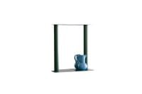 Billede af raawii Pipleline Small Mirror H: 60 cm - Moss Green