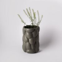 Billede af raawii Cloud Large Vase H: 22 cm - Smoke Green