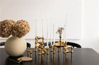 Billede af STOFF Nagel Candle Holder Set of 3 H: 6,5 cm - Solid Brass