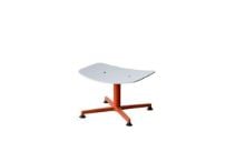 Billede af raawii Arba Ottoman H: 35 cm -Orange base / light grey shell