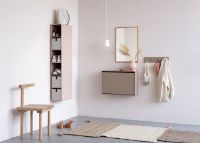 Billede af Montana Sidehængt Reol m. 5 Hylder Højre H: 138 cm - 142 Amber