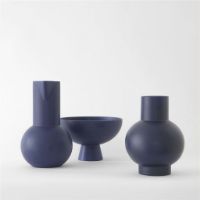 Billede af raawii Strøm Small Vase H: 16 cm - Blue