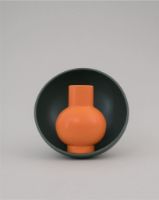 Billede af raawii Strøm Small Vase H: 16 cm - Vibrant Orange