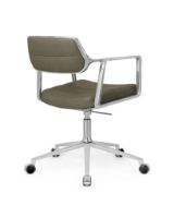 Billede af Vipp 453 Swivel+ Stol m. Hjul  - Aluminium/Bosco Green