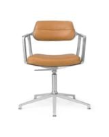 Billede af Vipp 453 Swivel+ Stol u. Hjul  - Aluminium/Camel