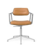 Billede af Vipp 453 Swivel+ Stol u. Hjul  - Aluminium/Camel