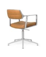 Billede af Vipp 453 Swivel+ Stol u. Hjul  - Aluminium/Camel