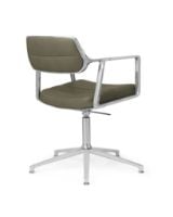 Billede af Vipp 453 Swivel+ Stol u. Hjul  - Aluminium/Bosco Green