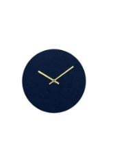 Billede af Hemverk Vægur Ø: 28 cm – Felt Dark Blue/Gold