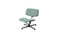 Billede af raawii Arba Lounge Chair H: 72 cm -Dark Green Base/Green Fabric