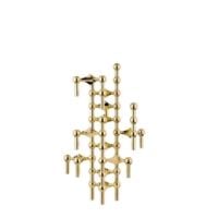 Billede af STOFF Nagel Candle Holder H: 6,5 cm - Solid Brass