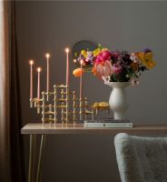 Billede af STOFF Nagel Candle Holder H: 6,5 cm - Solid Brass