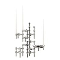 Billede af STOFF Nagel Candle Holder H: 6,5 cm - Chrome